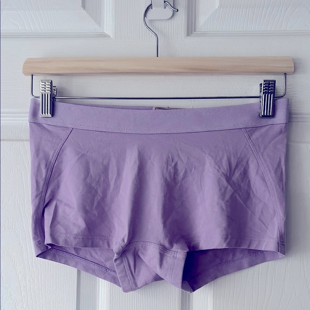Boy Smells gender neutral purple lilac boy shorts pima cotton M unmentionables